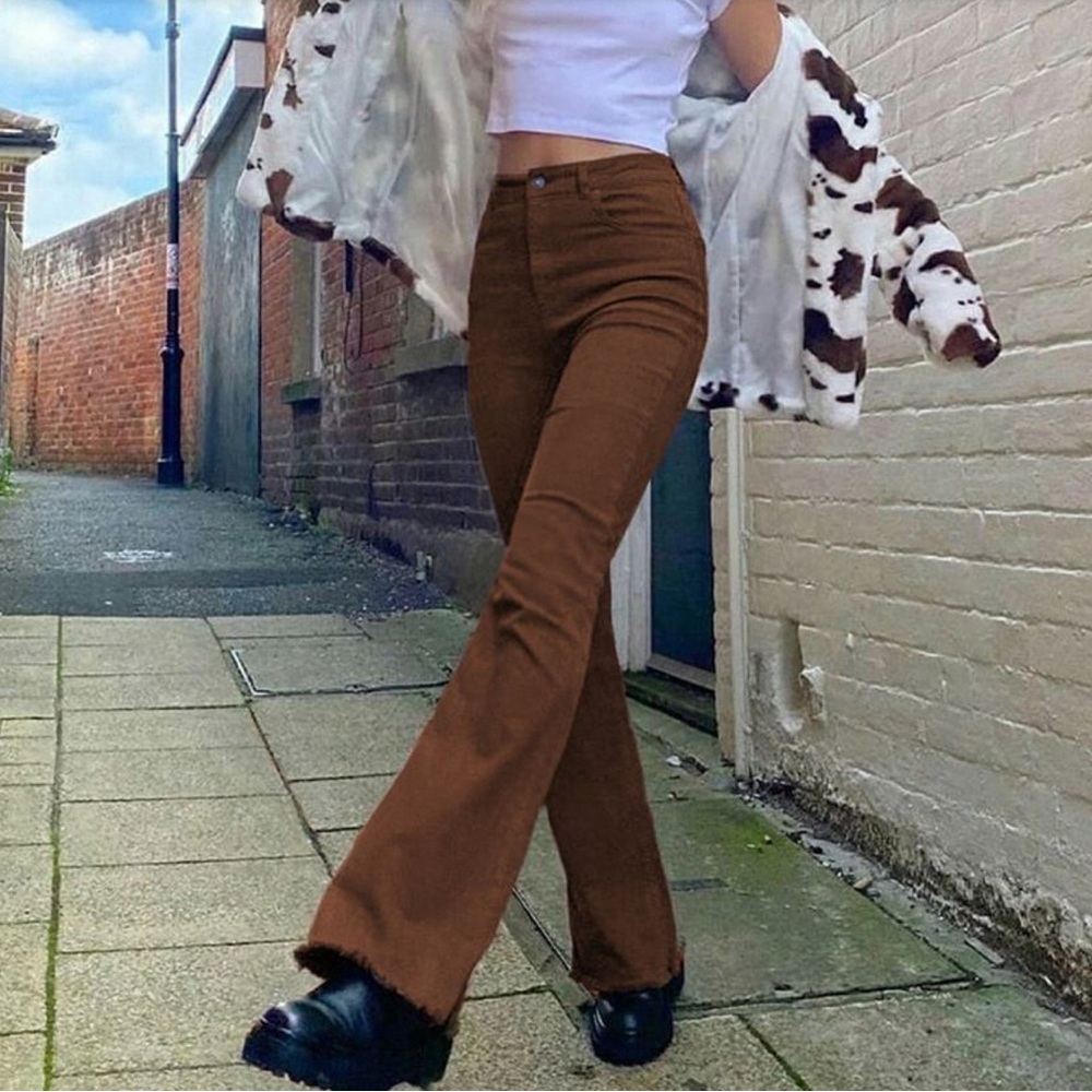 High Waist Boot-cut jeans (YesStyle)
